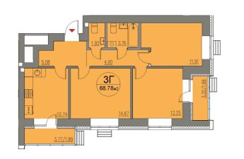 3-х комнатные