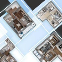 Двухкомнатная в жилом комплексе