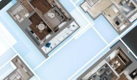 Двухкомнатная в жилом комплексе